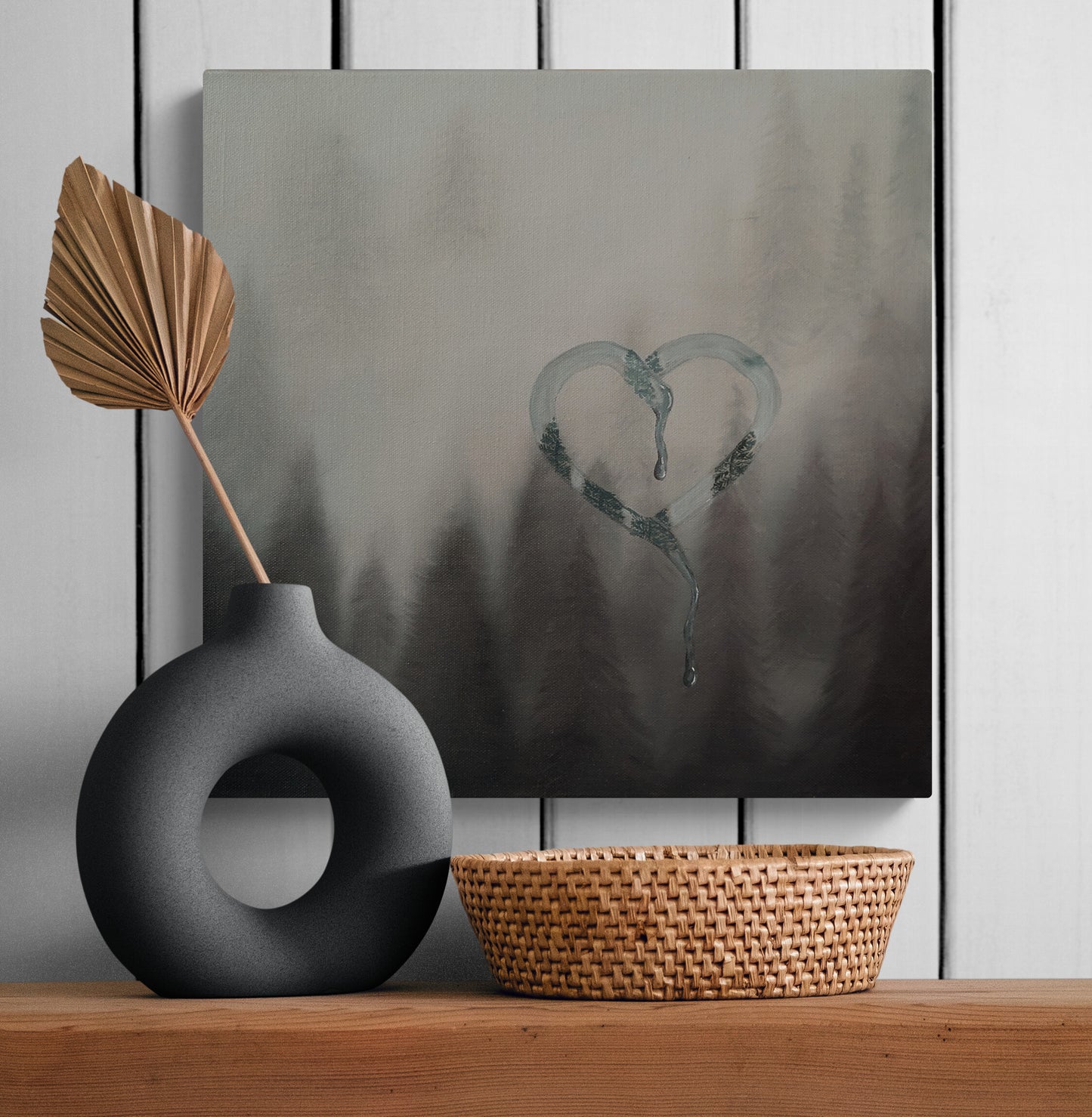 Dripping Heart Original Oil Painting