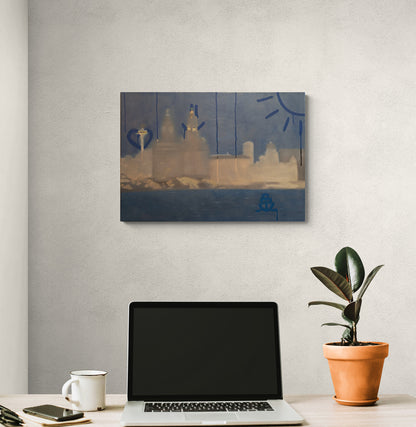 Doodles on the Mersey Original Oil painting