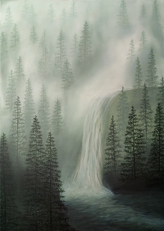 Where Silence Falls Original Oil Painting